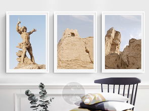 風(fēng)景裝飾畫 簡約無框畫，打造自然藝術(shù)沙發(fā)背景墻