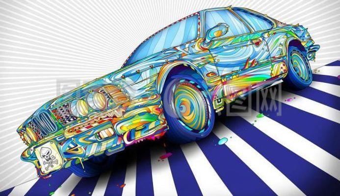 藝術(shù)畫中的車輪印記 當(dāng)繪畫與汽車相遇的視覺盛宴